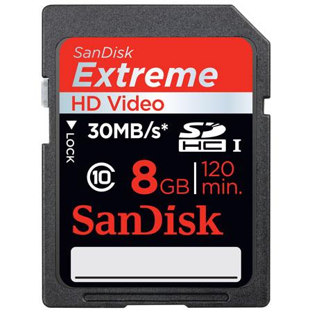 Sandisk Extreme 8Gb Class 10 Extreme Genuine SDHC 8 GB Memory Ca